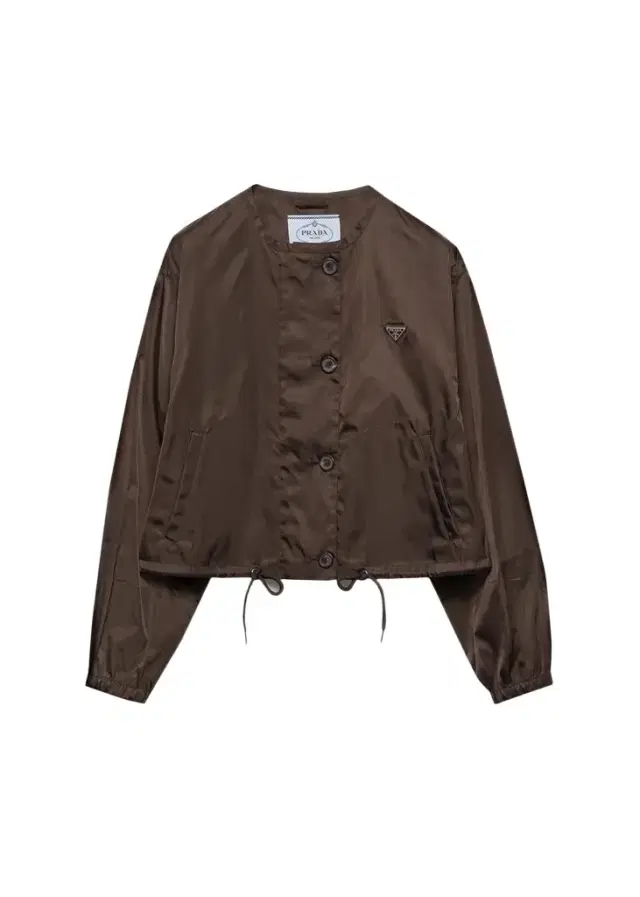 Prada Logo Drawstring Hem Jacket