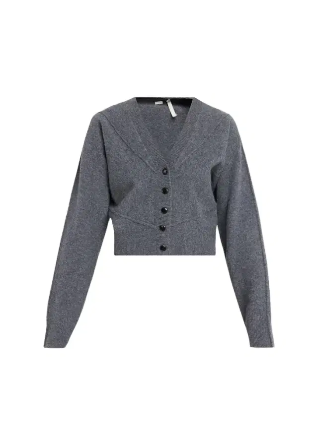 Jason Wu Collection Sculptural Merino Wool Crop V-Neck Cardigan