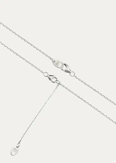 VRAI 14K White Gold Lab-Grown Diamond Linked Tennis Necklace | Thumbnail 3