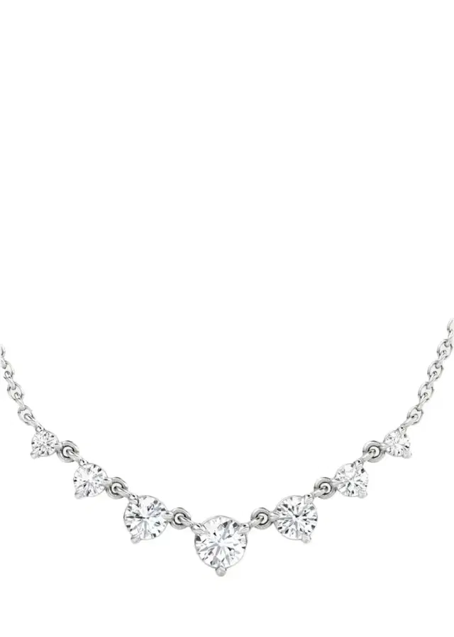 VRAI 14K White Gold Lab-Grown Diamond Linked Tennis Necklace