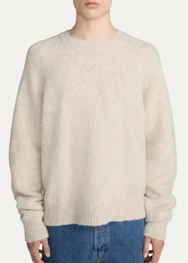 Frame Men's Alpaca-Blend Raglan Crewneck Sweater | Thumbnail 4