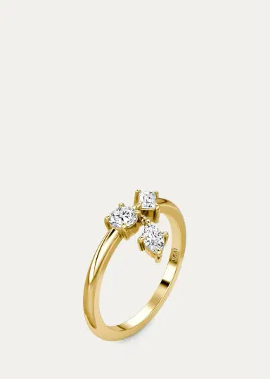 VRAI 14K Yellow Gold Lab-Grown Diamond Falling Star Ring | Thumbnail 2