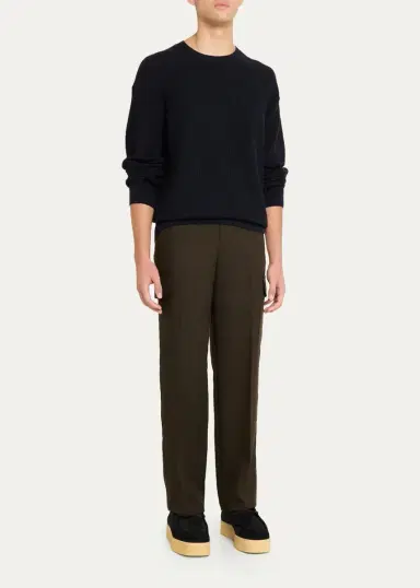 Frame Textured Wool Crewneck Sweater | Thumbnail 2 Frame Textured Wool Crewneck Sweater | Thumbnail 2