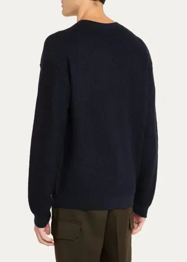 Frame Textured Wool Crewneck Sweater | Thumbnail 3 Frame Textured Wool Crewneck Sweater | Thumbnail 3