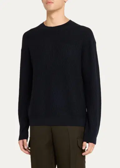 Frame Textured Wool Crewneck Sweater | Thumbnail 4 Frame Textured Wool Crewneck Sweater | Thumbnail 4
