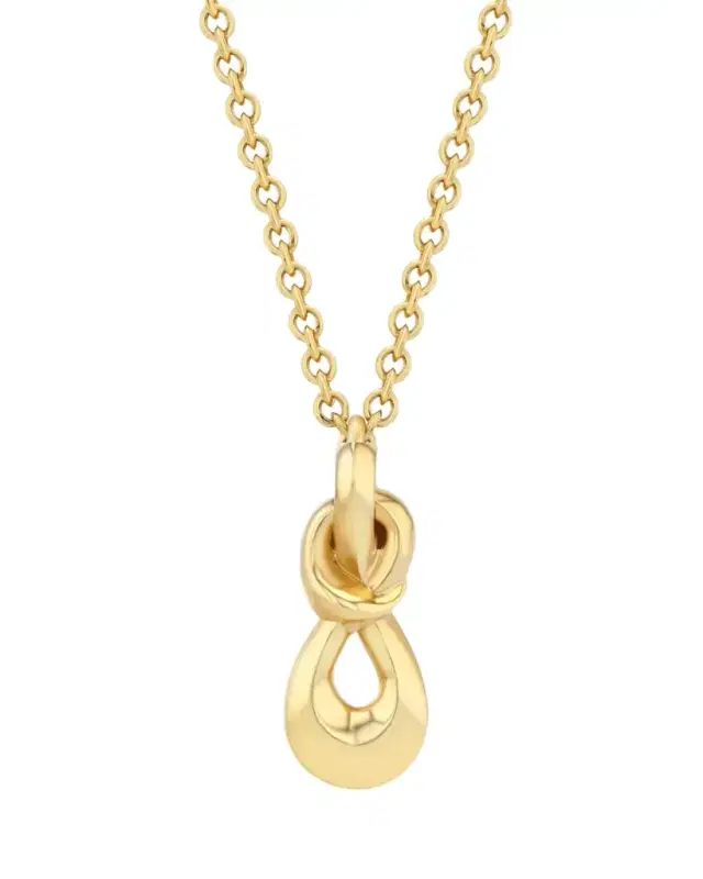 Lizzie Mandler Fine Jewelry 18K Yellow Gold Love Knot Pendant
