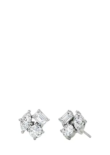 VRAI 14K White Gold Lab-Grown Diamond Constellation Stud Earrings | Thumbnail 1