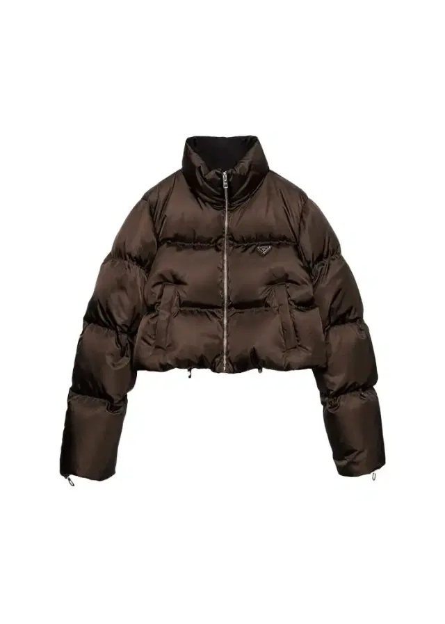 Prada Re-Nylon Crop Puffer Jacket