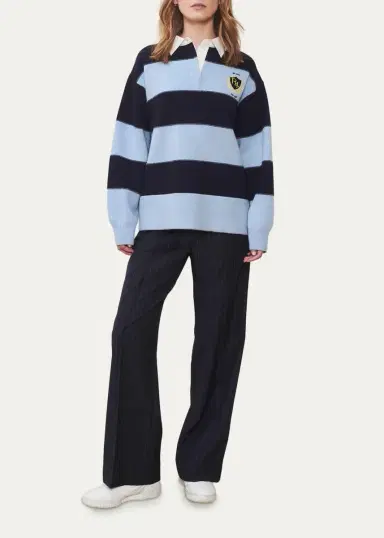 WE-AR4 The Royal Striped Polo Sweater | Thumbnail 2 WE-AR4 The Royal Striped Polo Sweater | Thumbnail 2