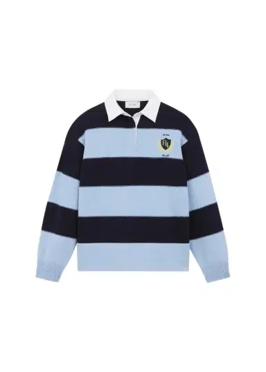 WE-AR4 The Royal Striped Polo Sweater | Thumbnail 1 WE-AR4 The Royal Striped Polo Sweater | Thumbnail 1