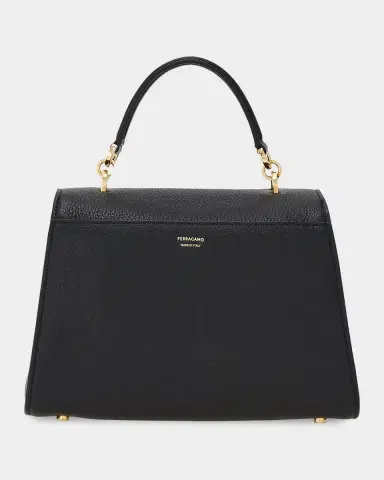 Ferragamo Double Gancio Leather Top-Handle Bag | Thumbnail 3