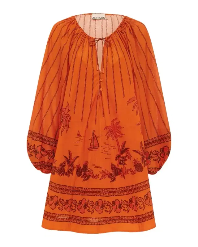 ALÉMAIS Boathouse Cotton Voile Mini Dress