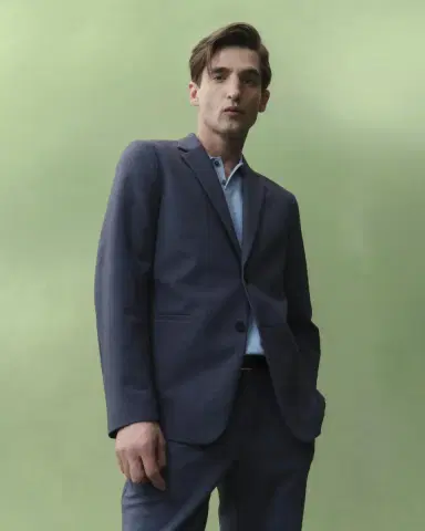 Theory Men's Sylvain Shirt in Structure Knit | Thumbnail 5 Theory Men's Sylvain Shirt in Structure Knit | Thumbnail 5