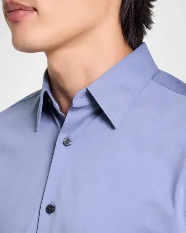 Theory Men's Sylvain Shirt in Structure Knit | Thumbnail 6 Theory Men's Sylvain Shirt in Structure Knit | Thumbnail 6