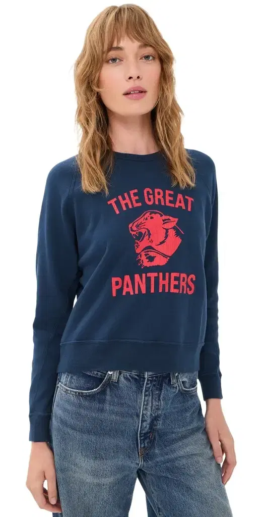 The Great. THE GREAT. The Fleece Growling Panther Rookie Sweatshirt