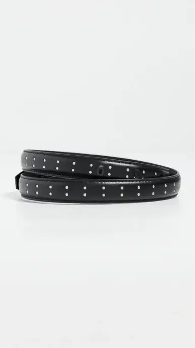 Anine Bing Elly Smooth Leather Studded Belt | Thumbnail 4