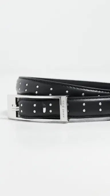 Anine Bing Elly Smooth Leather Studded Belt | Thumbnail 5