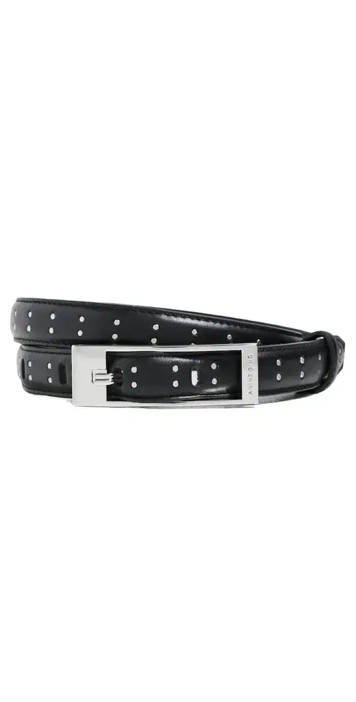 Anine Bing Elly Smooth Leather Studded Belt
