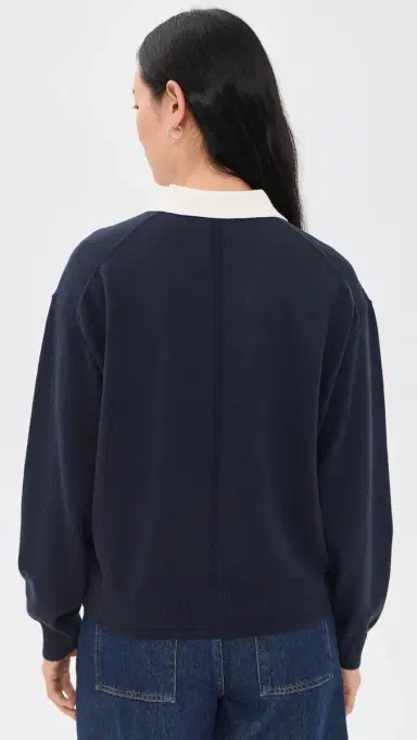 Alex Mill Bond Street Cashmere Polo Top | Thumbnail 3 Alex Mill Bond Street Cashmere Polo Top | Thumbnail 3