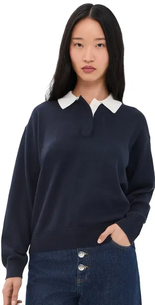 Bond Street Cashmere Polo Top