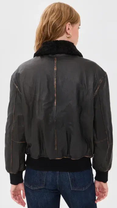 Dunst Detachable A-2 Leather Jacket Brushed Black L | Thumbnail 3