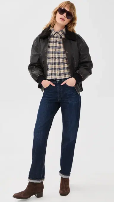 Dunst Detachable A-2 Leather Jacket Brushed Black L | Thumbnail 5
