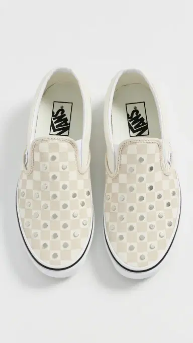 Vans Classic Slip On Unisex Sneakers Checkerboard Studs Turtledove M 12 | Thumbnail 5 Vans Classic Slip On Unisex Sneakers Checkerboard Studs Turtledove M 12 | Thumbnail 5