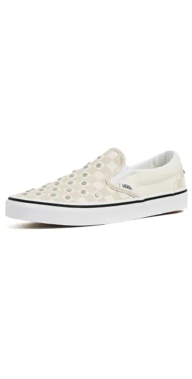 Vans Classic Slip On Unisex Sneakers Checkerboard Studs Turtledove M 12 | Thumbnail 1 Vans Classic Slip On Unisex Sneakers Checkerboard Studs Turtledove M 12 | Thumbnail 1