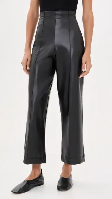 Ripley Rader Cropped Vegan Leather Straight Leg Pants | Thumbnail 2