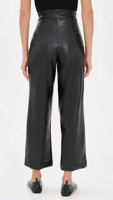 Ripley Rader Cropped Vegan Leather Straight Leg Pants | Thumbnail 3