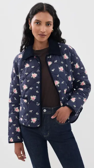LoveShackFancy Norinda Jacket Inkwash M | Thumbnail 2