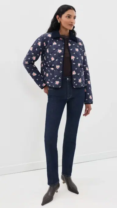 LoveShackFancy Norinda Jacket Inkwash M | Thumbnail 5
