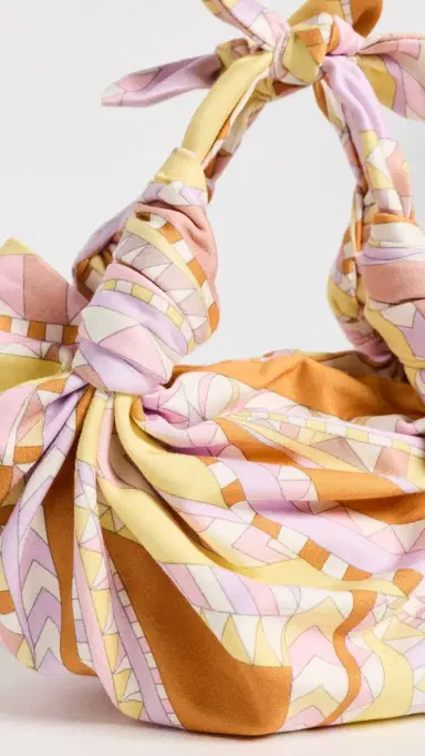 NLA Collection Orange Chevron Knot Bag | Thumbnail 5