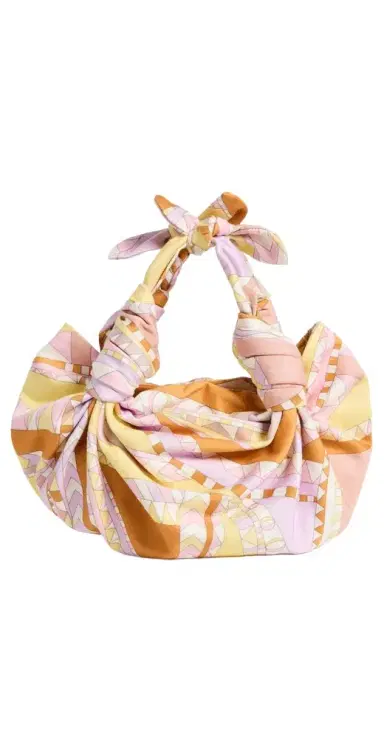 NLA Collection Orange Chevron Knot Bag | Thumbnail 1