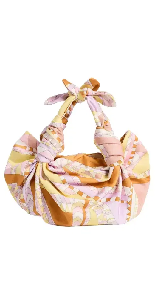 NLA Collection Orange Chevron Knot Bag