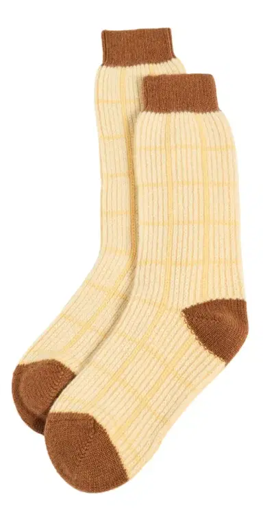 Guest In Residence The Checker Soft Knit Socks | Thumbnail 1