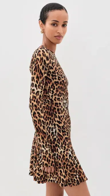 Alice + Olivia Wendy Fit and Flare Godet Mini Dress | Thumbnail 4