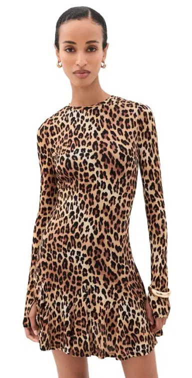 Alice + Olivia Wendy Fit and Flare Godet Mini Dress | Thumbnail 1