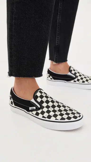 Vans Classic Slip On Unisex Sneakers Checkerboard Studs Black M 11 | Thumbnail 3