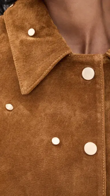 HUNTER BELL Hanlin Suede Jacket Saddle S | Thumbnail 6