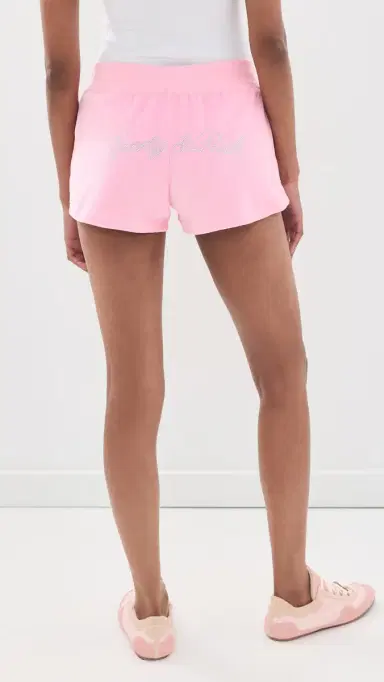 Sporty & Rich Signature Logo Krystal Shorts | Thumbnail 3 Sporty & Rich Signature Logo Krystal Shorts | Thumbnail 3