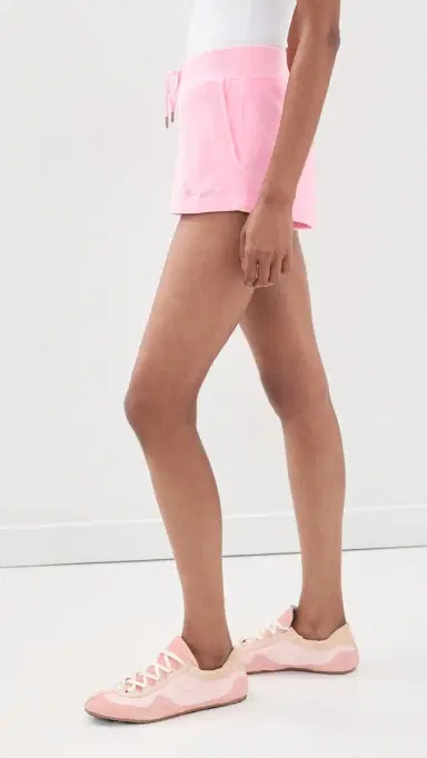 Sporty & Rich Signature Logo Krystal Shorts | Thumbnail 4 Sporty & Rich Signature Logo Krystal Shorts | Thumbnail 4
