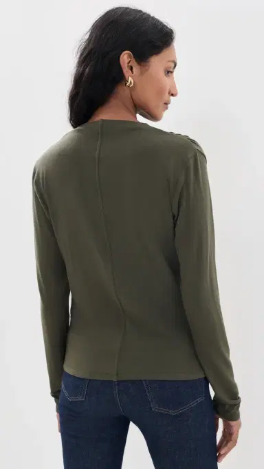 Vince Long Sleeve Cowl Top | Thumbnail 3
