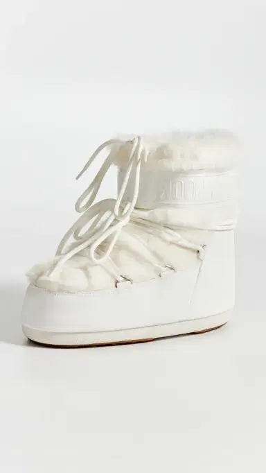 Moon Boot Icon Low Faux Fur Boots Optical White 39/41 | Thumbnail 2