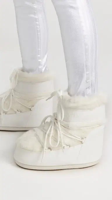 Moon Boot Icon Low Faux Fur Boots Optical White 39/41 | Thumbnail 3