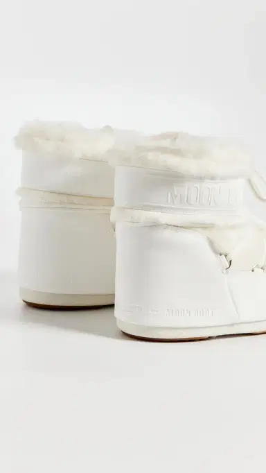 Moon Boot Icon Low Faux Fur Boots Optical White 39/41 | Thumbnail 4