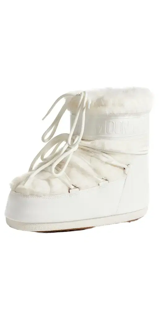 Moon Boot Icon Low Faux Fur Boots Optical White 39/41