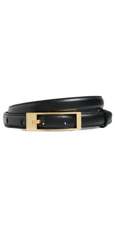 Anine Bing Elly Smooth Leather Belt | Thumbnail 1