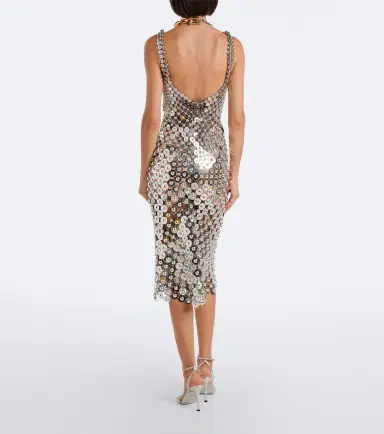 Rabanne Chainmail embellished cocktail dress | Thumbnail 4