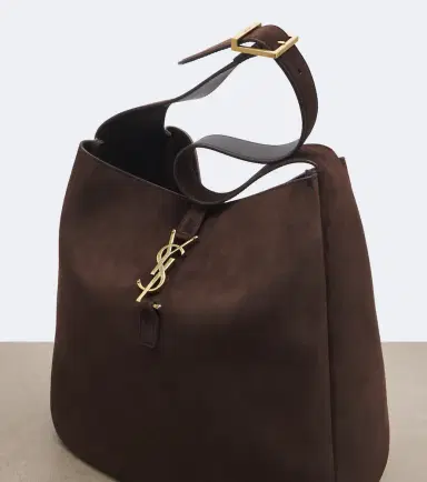 Saint Laurent Le 5 à 7 Supple Large suede shoulder bag | Thumbnail 4